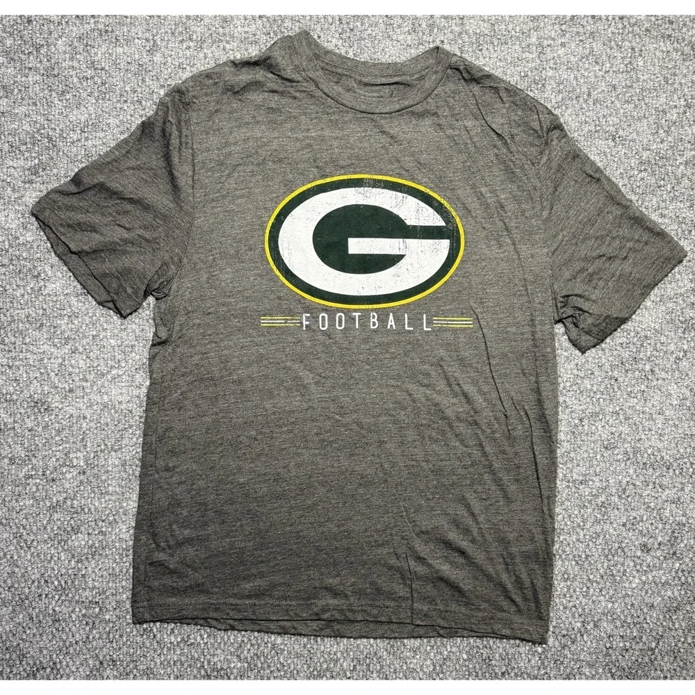 Green‎ Bay Packers T-Shirt Football NFL Team Apparel Gray Men's Size Large NWOT